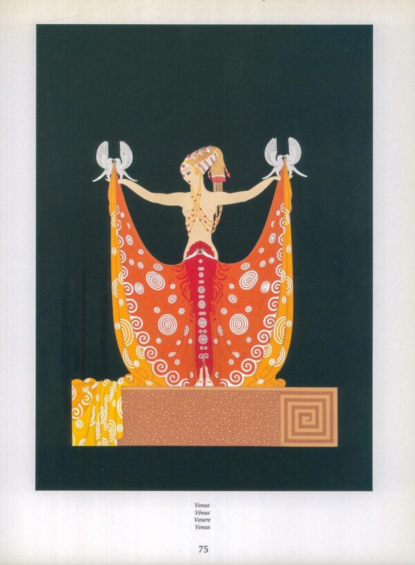 Vintage Art Deco art book page "Venus" 10 x 13 1/2" Vintage satin paper art print - Image 3