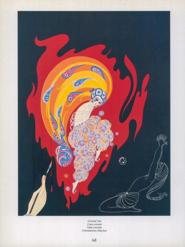 Vintage Art Deco art book page "Oriental Tale" 10 x 13 1/2" Heavy satin finish art paper - Image 3