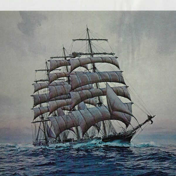 On the Australian run Vintage art book page maritime print Carl G. Evers