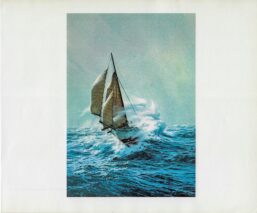 Vintage book page print "Desperate Voyage" Carl G. Evers circa 1972