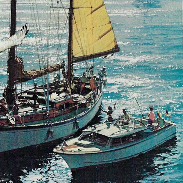 Vintage book page print "Chesapeake Bay" Carl G. Evers circe 1972 - Image 3