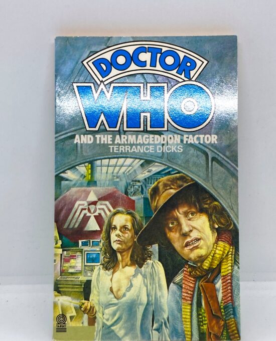 1984 Doctor Who episode novel “The Armageddon Factor”  Tom Baker as the 4th Doctor Season 16 1979  Vintage British paperback