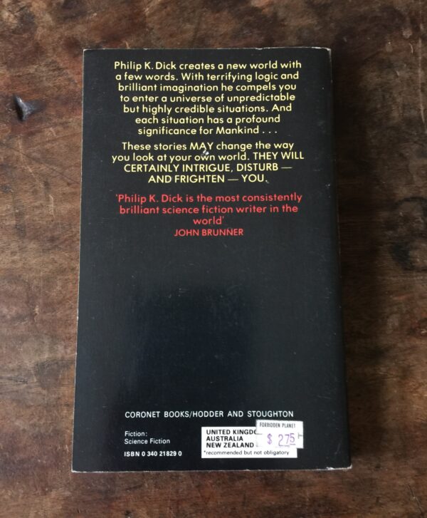 Philip K Dick "The Turning Wheel and Other Stories" 1977 First edition thus Vintage British printing Science fiction anthology 9 shorts - Image 4