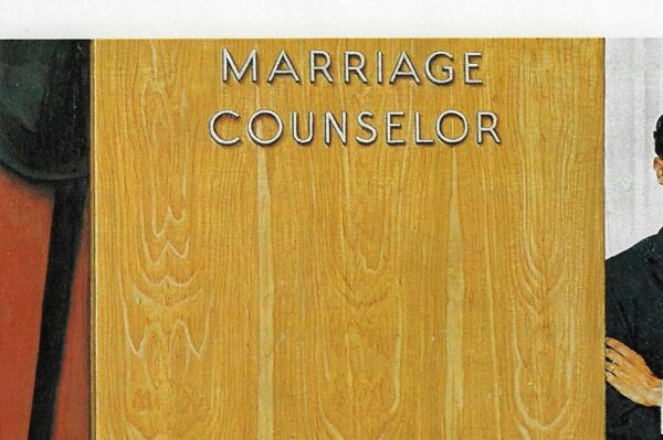 Norman Rockwell Vintage art book page "Marriage Counselor" Early 1960s - Image 3