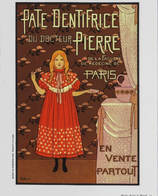 Victorian poster Maurice Boutet de Monvel toothpaste ad