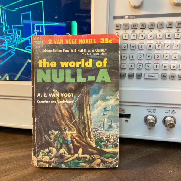 Ace "Double" The World of Null-A & Universe Maker A.E. Van Vogt c. 1953 Vintage science fiction paperback book
