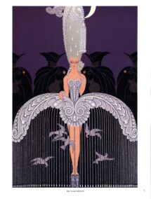 Erte "Her Secret Admirers/"The Surprise of the Sea" c.1982 fashion design print