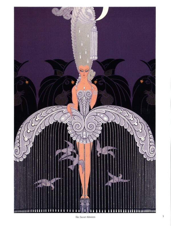 Erte "Her Secret Admirers/"The Surprise of the Sea" c.1982 art print