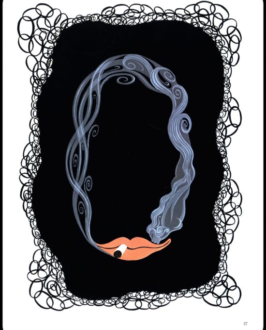 Erte Classic Art Deco Print “Zero” & “One” 1968 The Numerals series print