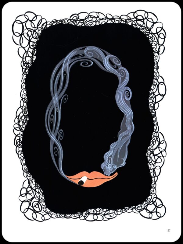 Erte Classic Art Deco Print "Zero" & "One" 1968 The Numerals series print - Image 2