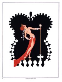 Erte "The Seven Deadly Sins: Pride / Anger" 2 sided vintage print