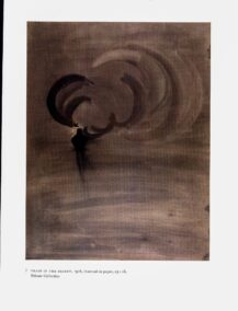 Georgia O'Keeffe vintage art book plate 1916 "Train in the Desert / Abstraction IX"