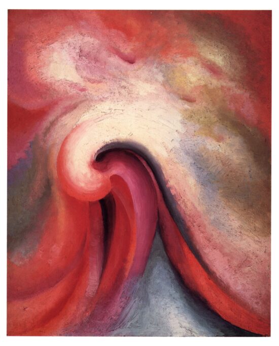 Georgia O’Keeffe vintage print “Series I, No. I 1918 / Black Spot No.2 1919”