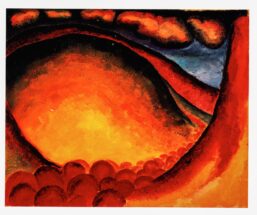 Georgia O'Keeffe vintage art book plate 1916 "Special No. 21 / Blue No. III"