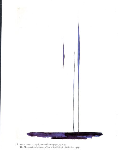 Georgia O’Keeffe vintage art book plate 1916″Special No. 15 / Blue Lines X”