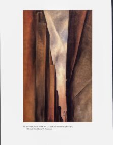 Georgia O'Keeffe vintage art book plate 1926/7 "Street, New York No. 1 / Abstraction Blue"