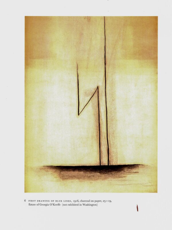 Georgia O'Keeffe vintage art book plate 1915/6 "Special No. 9 / First Drawing of Blue Lines" - Image 2