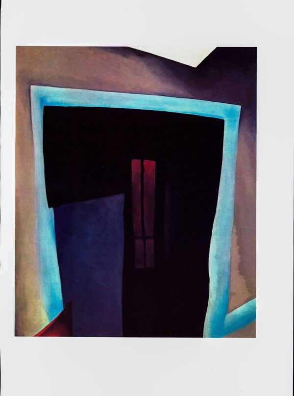 Georgia O'Keeffe print 1919 "Fifty-ninth Street Studio"  10 1/4" x 14" vintage book plate