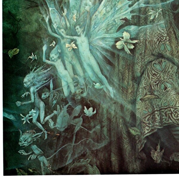 Brian Froud "Twilight" / "Return of the Elfin King" Vintage art book page 1976 FREE SHIPPING - Image 2
