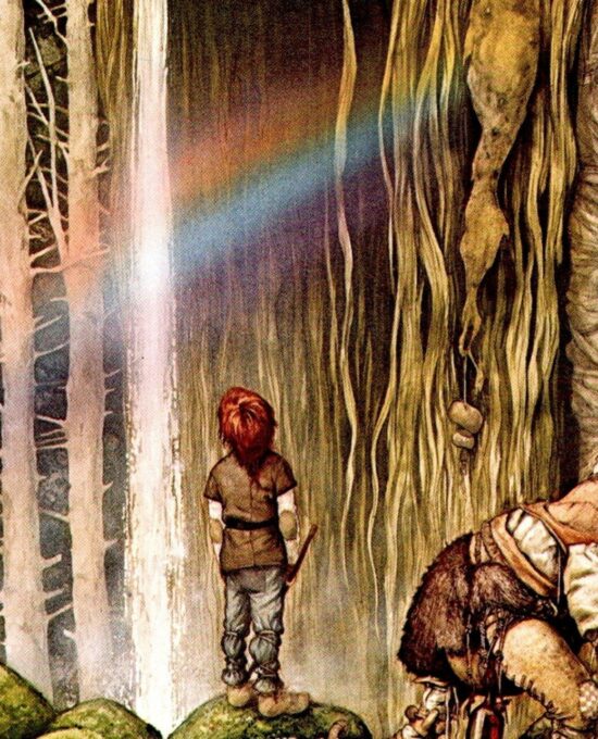 Vintage fantasy art book page Brian Froud “That’s Grandmother” From The Sword of Thrac unpublished 1976 FREE SHIPPING