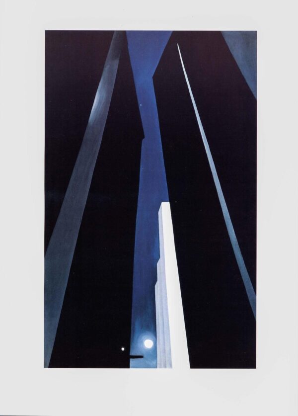 Georgia O'Keeffe print 1926 "City Night" Original vintage art book page