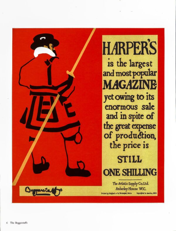 Aubrey Beardsley Fisher Unwin publisher ad The Beggarstaff's Harper's cover 1895 - Image 4