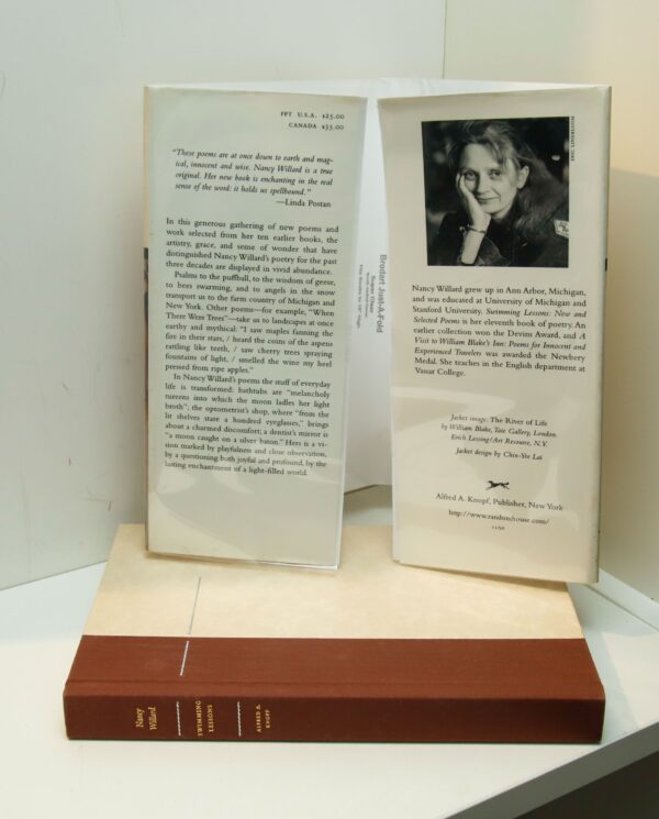 Signed First Edition "Swimming Lessons" First edition [1996] Poetry Book hardcover with dust jacket Poughkeepsie college author - Image 3