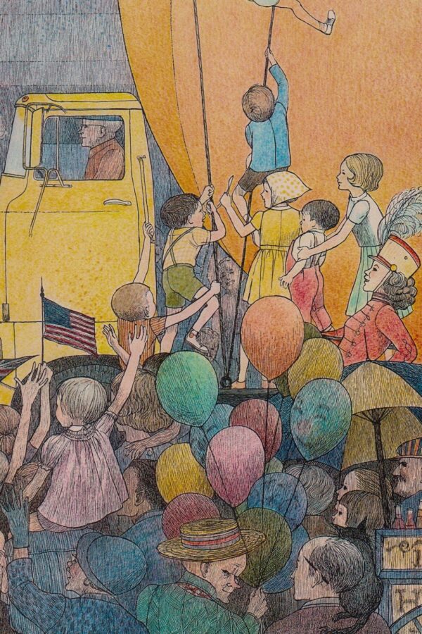 James and the Giant Peach Nancy Ekholm Burkert Vintage art book page Children's book art FREE SHIPPING - Image 3