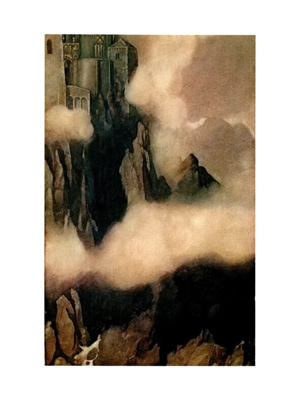 Vintage fantasy art book page Alan Lee "Asgard" unpublished prior 1976 - Image 3
