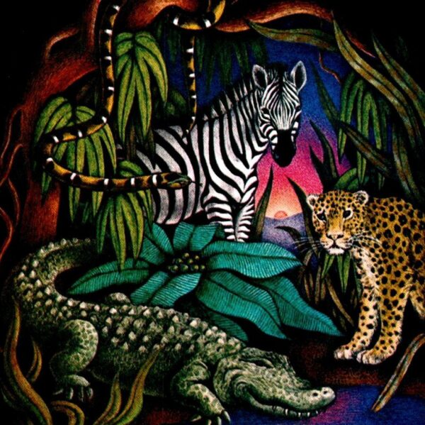 Vintage fantasy art book page Nicola Bayley "Just So Stories" by Rudyard Kipling 1975 - Image 2