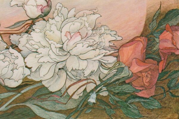 The Nightingale Hans Christian Andersen Nancy Ekholm Burkert Vintage art book page Children's book art FREE SHIPPING - Image 3