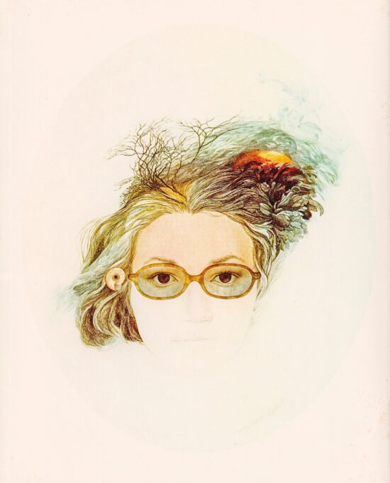 Self Portrait – Daydream 1967 Nancy Ekholm Burkert Vintage art book page Children’s book art