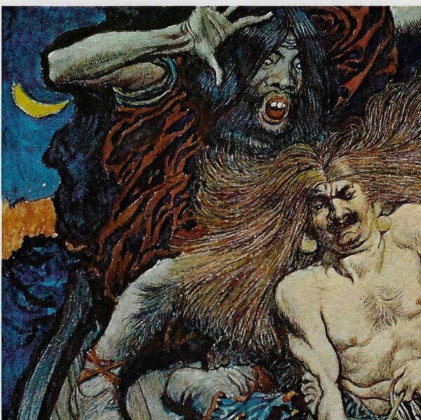 1902 Howard Pyle "The Fishing of Thor and Hymir" North Folk Legends of the Sea Brandywine artists