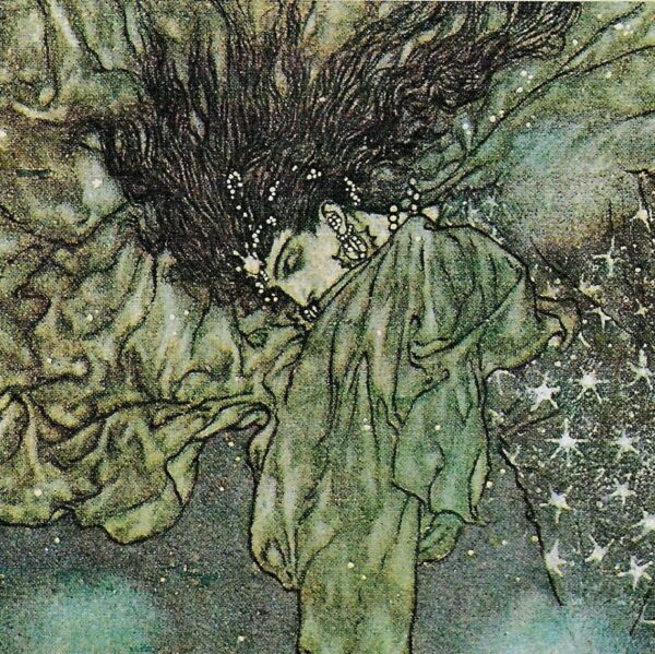 Edmund Dulac "The Rubaiyat of Omar Khayyam"  "And hidden by the sleeve of Night and Morn..." Rescued vintage art book page - Image 3