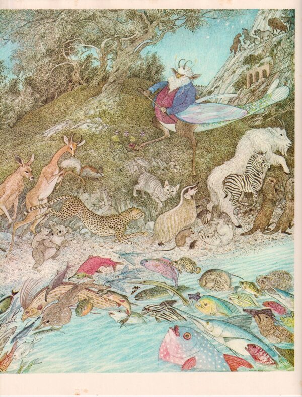 Chippetty Tip! [right side] Scroobious Pip Andersen Nancy Ekholm Burkert Vintage art book page Children's book art FREE SHIPPING - Image 2