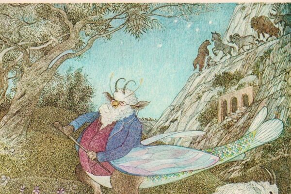 Chippetty Tip! [right side] Scroobious Pip Andersen Nancy Ekholm Burkert Vintage art book page Children's book art FREE SHIPPING - Image 3
