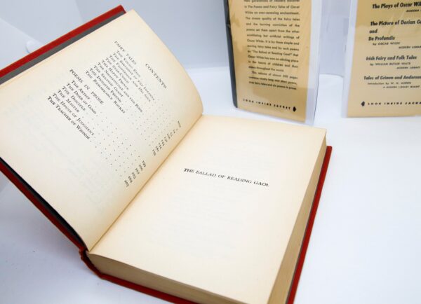 Oscar Wilde "The Poems and Fairy Tales" Vintage cloth wrapped Modern Library hardcover 1959 - Image 6