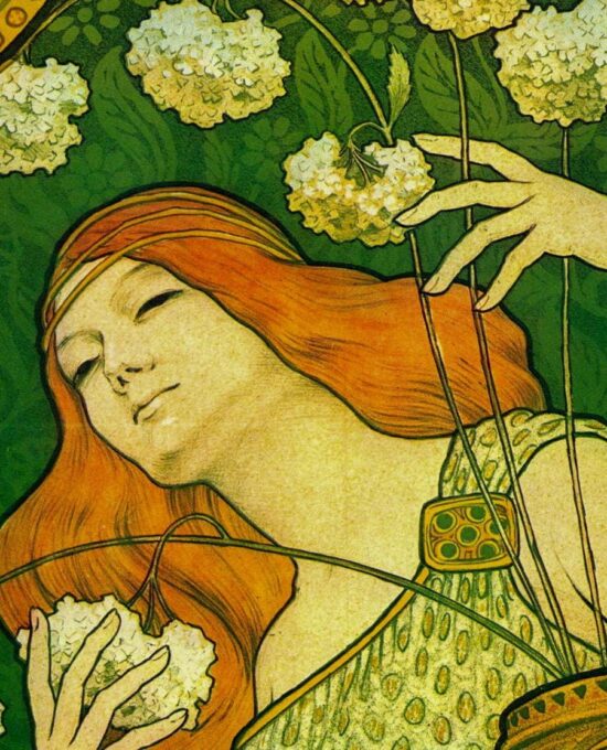 Paul Berthon “Sainte Marie des Fleurs” Vintage art book page