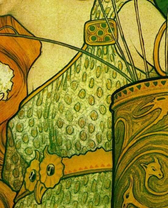 Paul Berthon “Sainte Marie des Fleurs” Vintage art book page