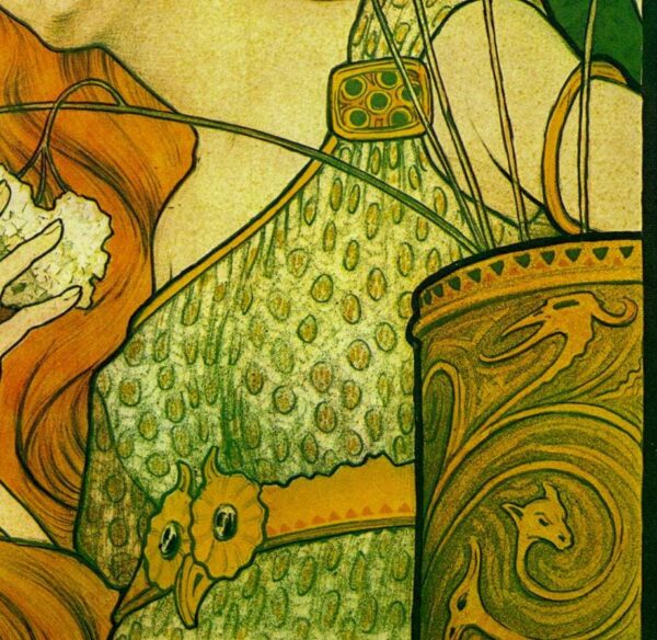 Paul Berthon "Sainte Marie des Fleurs" Vintage art book page - Image 2