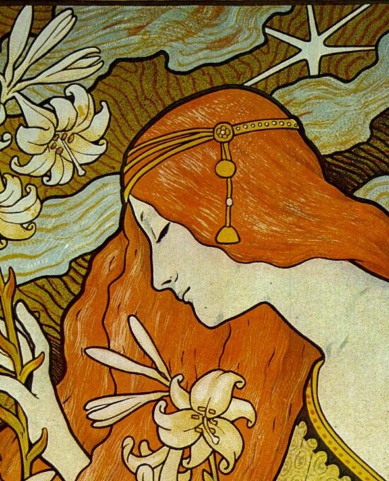 Paul Berthon “L’ Ermitage” Vintage art book page