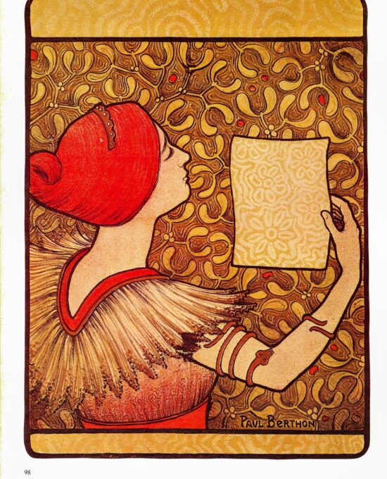 Paul Berthon “L’ Annee Lithographique” Vintage art book page