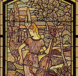 Eugene Grasset "Symphonie" Vintage art book page