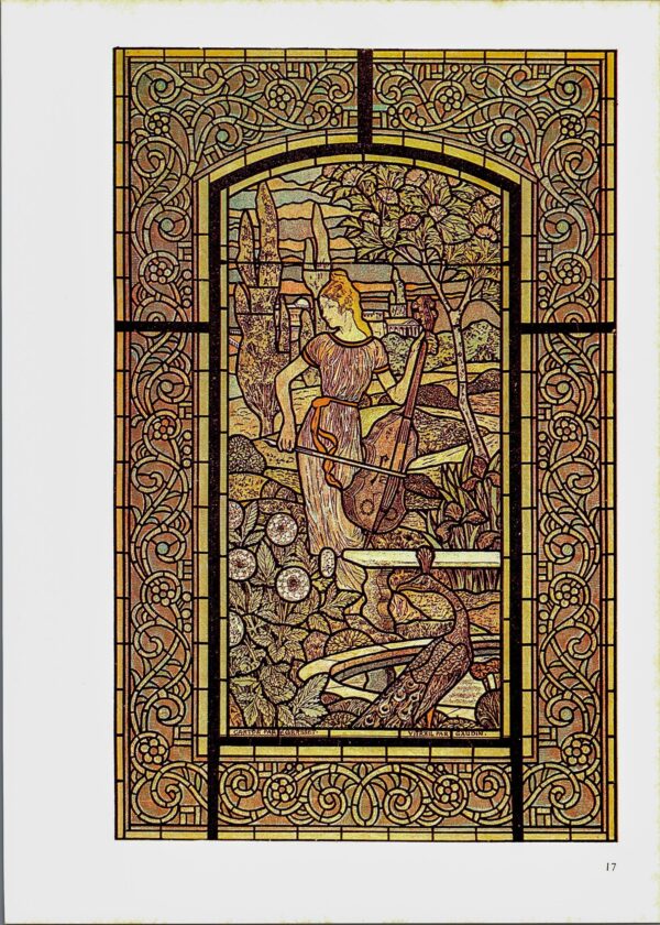Eugene Grasset "Symphonie" Vintage art book page - Image 3