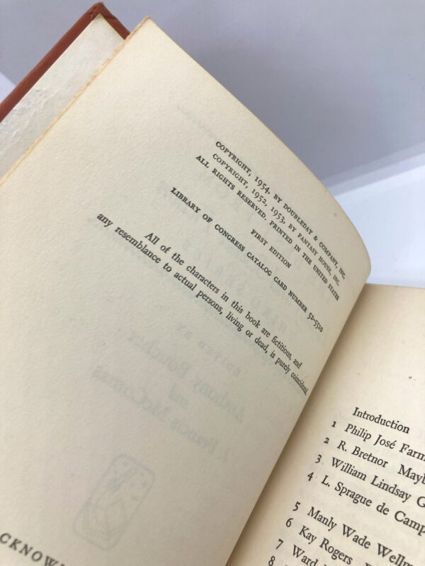 Alfred Bester Philip Jose Farmer "The Best from Fantasy and Science Fiction" 1954 1st edition Anthology 16 stories Hardcover - Image 5