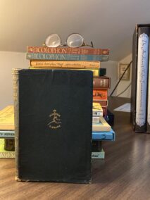 Vintage Modern Library Faux leather dressed book "A Night in the Luxembourg" 1926 First edition Remy de Gourmont