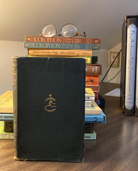 Vintage Modern Library Faux leather dressed book “A Night in the Luxembourg” 1926 First edition Remy de Gourmont