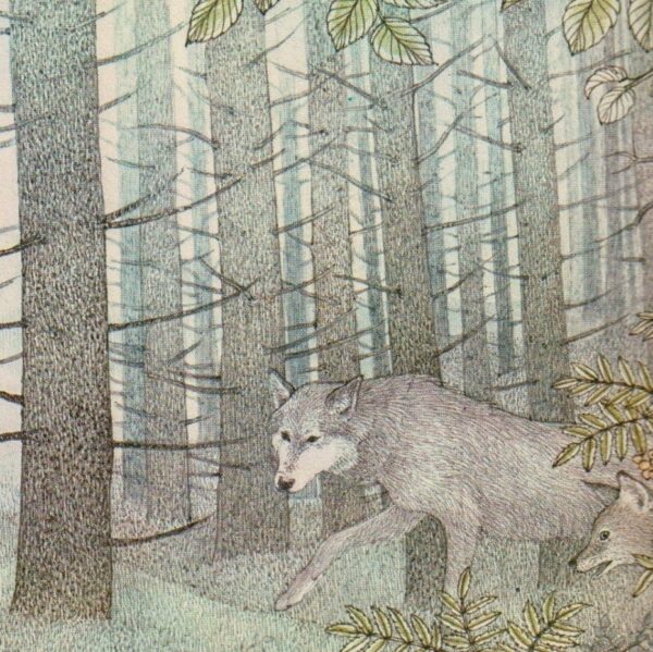 Snow White... alone in the great forest Nancy Ekholm Burkert Vintage art book page - Image 3