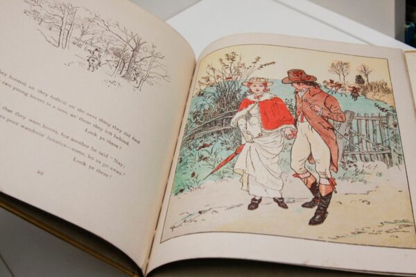Randolph Caldecott "The Three Jovial Huntsmen" Vintage pictorial cloth-wrapped hardcover Undated early edition - Image 10