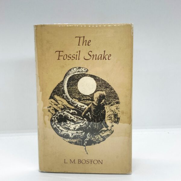 L.M. Boston "The Fossil Snake" American First edition cloth wrapped children's hardcover story book 1976 Peter Boston illustrations